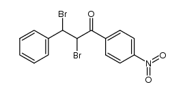 1-(4-nitrophenyl)-3-phenyl-2,3-dibromopropan-1-one结构式