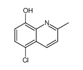 5-chloro-8-hydroxy-2-methylquinoline结构式