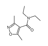 N,N-diethyl-3,5-dimethyl-1,2-oxazole-4-carboxamide结构式