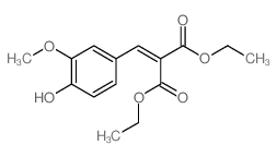 Propanedioic acid,2-[(4-hydroxy-3-methoxyphenyl)methylene]-, 1,3-diethyl ester picture