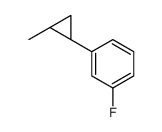 Benzene, 1-fluoro-3-[(1R,2R)-2-methylcyclopropyl]-, rel- (9CI)结构式