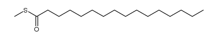 thiopalmitic acid S-methyl ester结构式