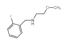 N-[(2-fluorophenyl)methyl]-2-methoxyethanamine结构式