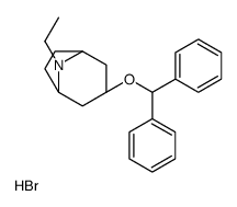 (1S,5R)-3-benzhydryloxy-8-ethyl-8-azabicyclo[3.2.1]octane,hydrobromide结构式