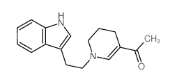 Ethanone,1-[1,4,5,6-tetrahydro-1-[2-(1H-indol-3-yl)ethyl]-3-pyridinyl]- structure
