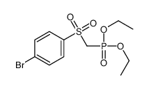 1-bromo-4-(diethoxyphosphorylmethylsulfonyl)benzene结构式