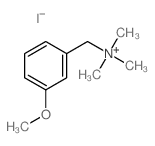Benzenemethanaminium,3-methoxy-N,N,N-trimethyl-, iodide (1:1) Structure