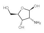 beta-D-Ribofuranose, 2-amino-2-deoxy- (9CI)结构式