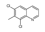 6,8-dichloro-7-methylquinoline结构式