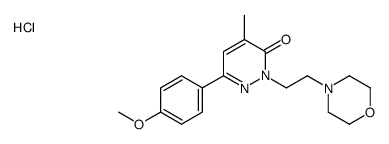 6-(4-methoxyphenyl)-4-methyl-2-(2-morpholin-4-ylethyl)pyridazin-3-one,hydrochloride结构式