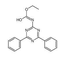 N-(4,6-Diphenyl-1,3,5-triazin-2-yl)carbamic acid ethyl ester结构式