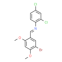 N-(5-bromo-2,4-dimethoxybenzylidene)-2,4-dichloroaniline picture