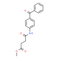 methyl 4-(4-benzoylanilino)-4-oxobutanoate结构式