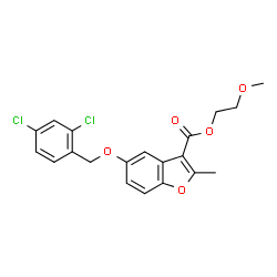 2-methoxyethyl 5-((2,4-dichlorobenzyl)oxy)-2-methylbenzofuran-3-carboxylate picture