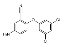 5-amino-2-(3,5-dichlorophenoxy)benzonitrile结构式