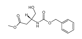 Methylester of (R)-4-hydroxy-3-(benzyloxycarbonylamino) Butanoic Acid结构式