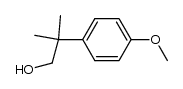 2-(4-methoxyphenyl)-2-methylpropan-1-ol Structure