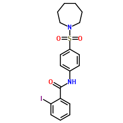 N-[4-(1-Azepanylsulfonyl)phenyl]-2-iodobenzamide结构式