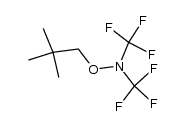 N-(2,2-dimethyl-propanoxy)-bis(trifluoromethyl)-amine Structure