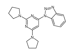 1-(2,6-dipyrrolidin-1-ylpyrimidin-4-yl)benzotriazole Structure