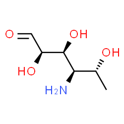 4-Amino-4,6-dideoxy-D-gluco-hexose结构式