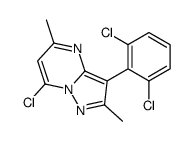 7-chloro-3-(2,6-dichlorophenyl)-2,5-dimethylpyrazolo[1,5-a]pyrimidine Structure