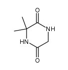 2,5-Piperazinedione,3,3-dimethyl-(8CI,9CI) Structure