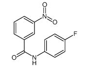 N-(4-氟苯基)-3-硝基苯甲酰胺结构式
