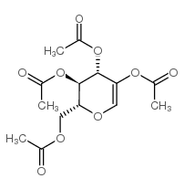 2,3,4,5-TETRA-O-ACETYL-1-DEOXY-D-ARABINO-HEX-1-ENOPYRANOSE, structure