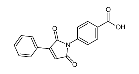 4-(2,5-dioxo-3-phenylpyrrol-1-yl)benzoic acid Structure