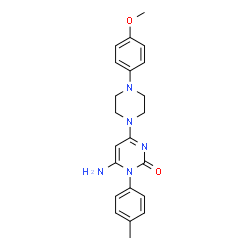 6-AMINO-4-[4-(4-METHOXYPHENYL)PIPERAZINO]-1-(4-METHYLPHENYL)-2(1H)-PYRIMIDINONE picture