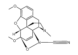 6β,14β-(N-cyanoepoxyimino)-6,14-dihydrothebaine Structure