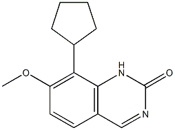 2(1H)-Quinazolinone, 8-cyclopentyl-7-methoxy- structure