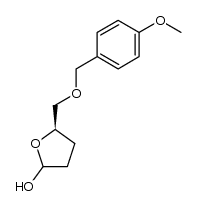 (5R)-5-(((4-methoxybenzyl)oxy)methyl)tetrahydrofuran-2-ol结构式