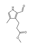 2-formyl-3-[2-(methoxycarbonyl)ethyl]-4-methylpyrrole Structure