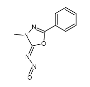 (3-methyl-5-phenyl-3H-[1,3,4]oxadiazol-2-ylidene)-nitroso-amine Structure