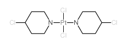 4-chloro-6H-pyridine; 4-chloro-3,4,5,6-tetrahydro-2H-pyridine; dichloroplatinum结构式
