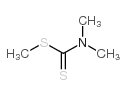 Carbamodithioic acid,N,N-dimethyl-, methyl ester structure