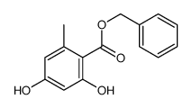 benzyl 2,4-dihydroxy-6-methylbenzoate结构式