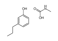 methylcarbamic acid,3-propylphenol结构式