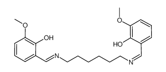 N,N′-bis(3-methoxysalicylidene)hexane-1,6-diamine Structure