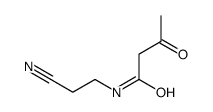 N-(2-cyanoethyl)-3-oxobutyramide structure