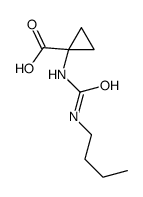 1-(butylcarbamoylamino)cyclopropane-1-carboxylic acid结构式