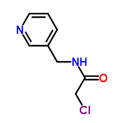 2-Chloro-N-(3-pyridinylmethyl)acetamide结构式