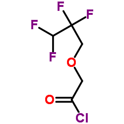 (2,2,3,3-Tetrafluoropropoxy)acetyl chloride结构式