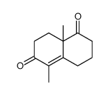 1,6(2H,7H)-Naphthalenedione,3,4,8,8a-tetrahydro-5,8a-dimethyl Structure