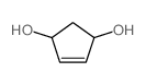 cyclopent-2-ene-1,4-diol structure