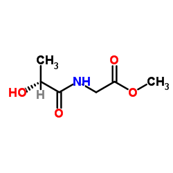 Methyl N-[(2R)-2-hydroxypropanoyl]glycinate结构式