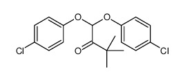 1,1-bis(4-chlorophenoxy)-3,3-dimethylbutan-2-one结构式