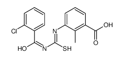 3-[(2-chlorobenzoyl)carbamothioylamino]-2-methylbenzoic acid结构式